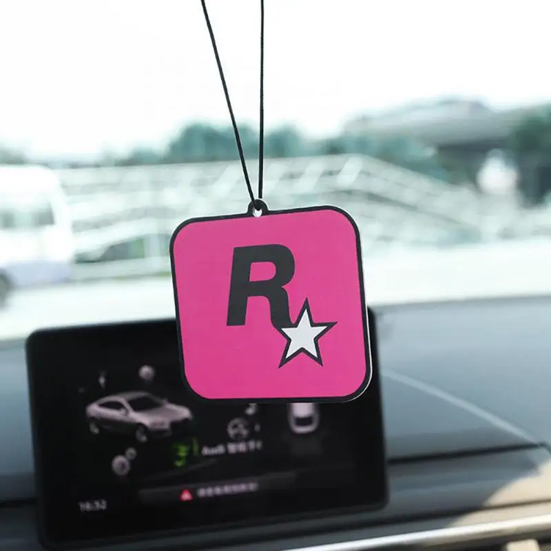 3~10Pcs Car Rockstar Fragrance Tablets Car Interior Pendant Pendant Air Freshener Aromatherapy Essential Oil Hanging Decoration