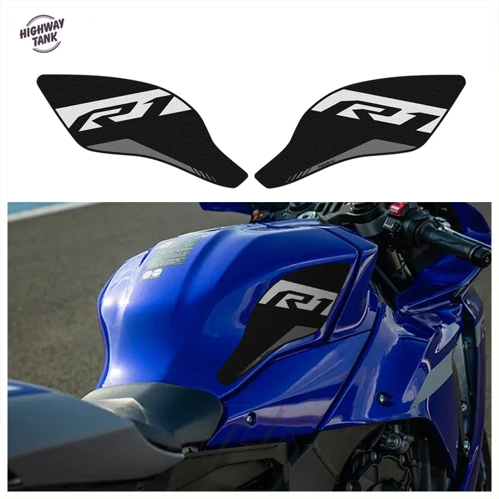 Motorcycle Side Tank Pad Knee Grip Mat for Yamaha YZF-R1 R1 2020-2022