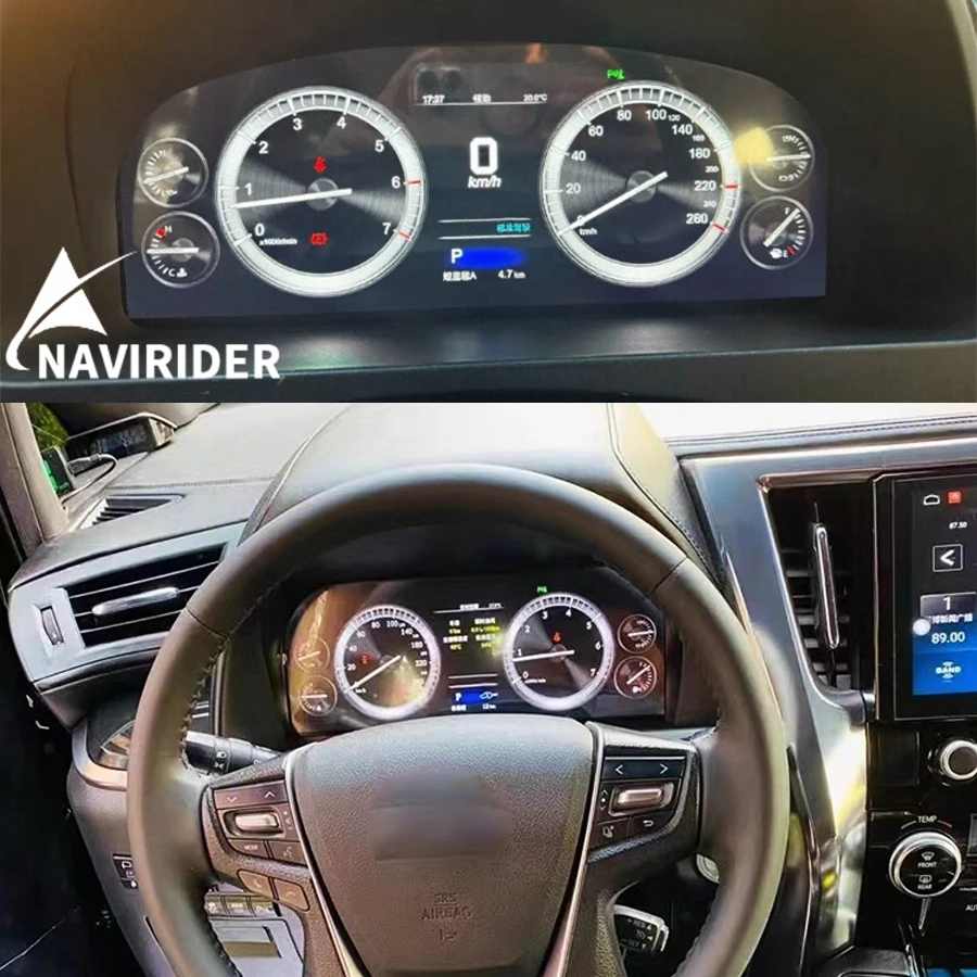 

12,3 дюйма для Toyota VELLFIRE Alphard 20 Alphard 30 A20 A30, оригинальный автомобильный цифровой кластерный прибор, ЖК-дисплей, измеритель скорости, приборная панель