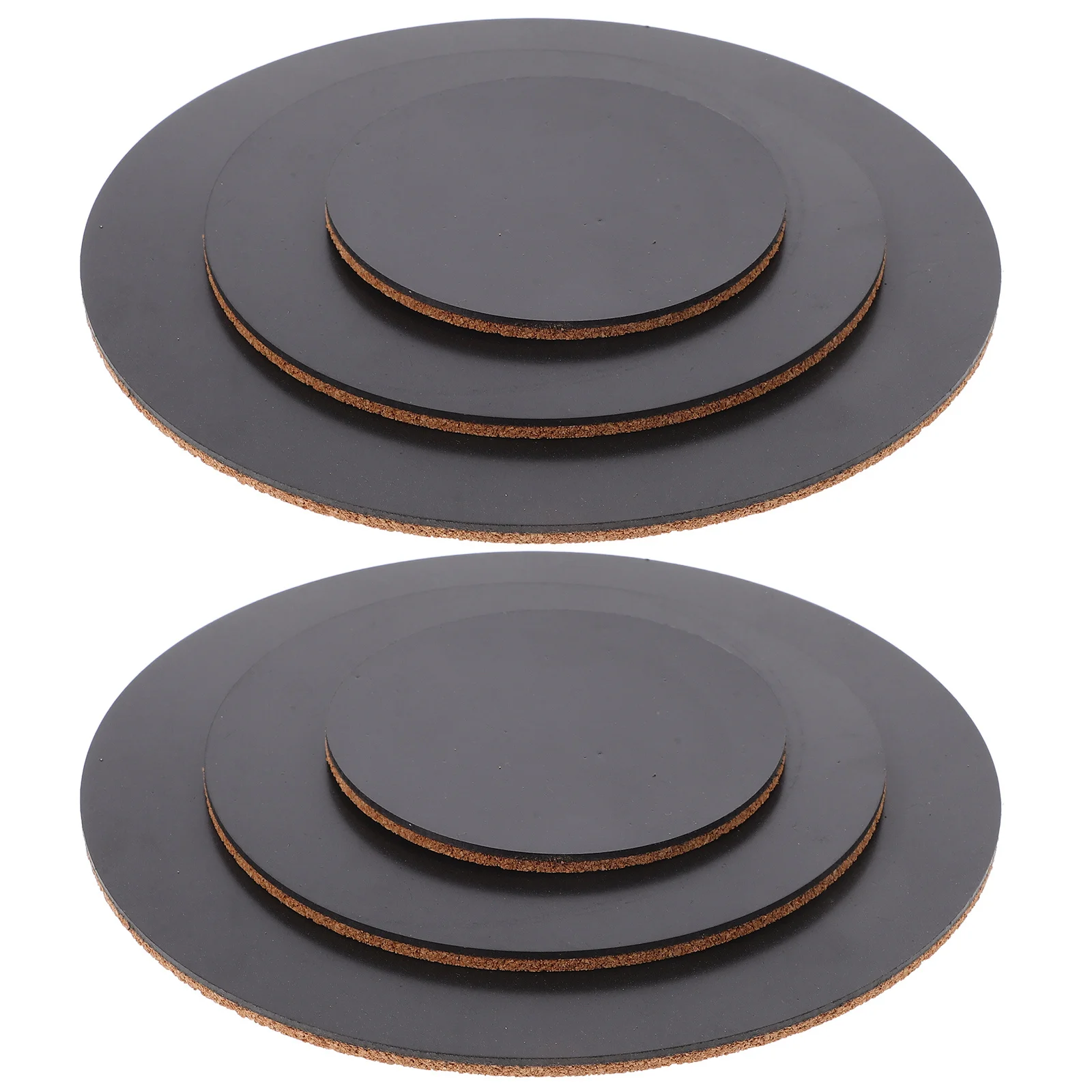 

6Pcs Cork Plant Coasters Thick Absorbent Cork Mats for Pots Indoor Outdoor Use Nonslip Reusable Protective Trivets for Garden