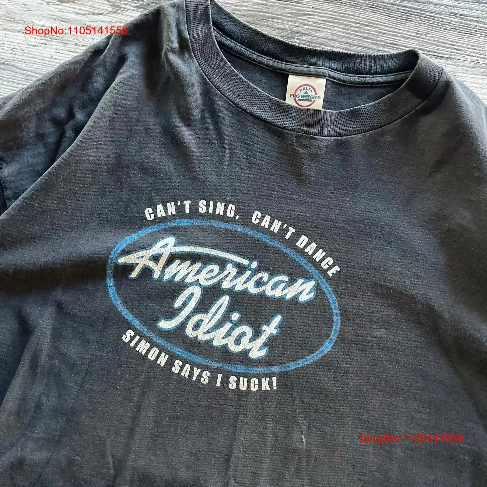 

Винтажная черная мужская футболка XL American Idiot Simon Says I Suck Joke, пародия, винтажная стираная уличная одежда, мягкая