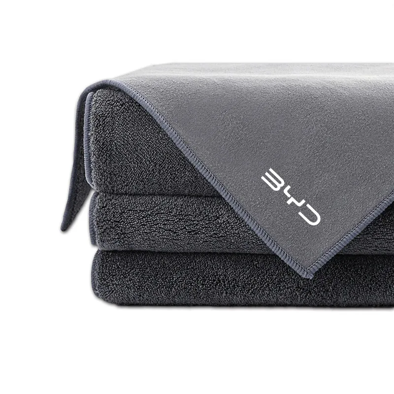 1Pc Suede Fleece Microfiber Towel Car Styling Cleaning Rag Cloth For BYD F3 S6 F0 Tang I3 S7 G3 E5 E2 E1 E3 E9 D1 S8 E6 L3
