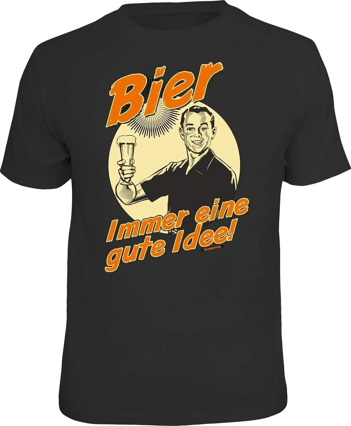 Fun Bier Always a Good Idea Geil T-shirt Black Youth & Adult Sizes S-4XL