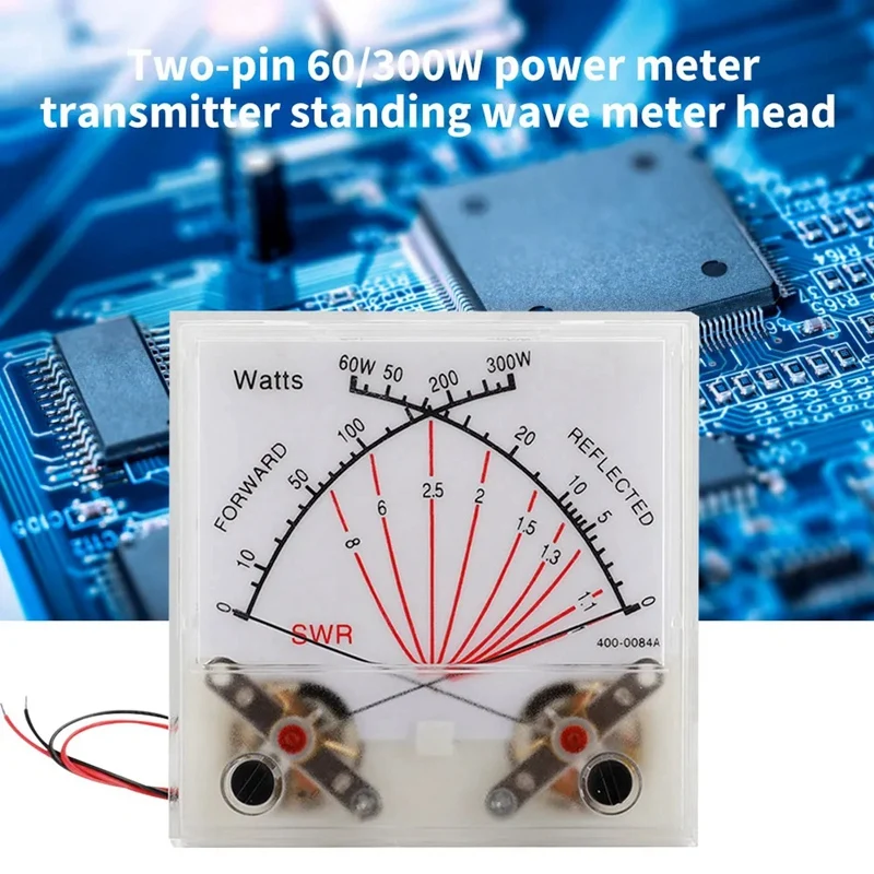 1 PCS Standing Wave Ratio SWR Watt Meter Radio Power Meter Transmitter With Backlight Plastic SWR Watt Meter