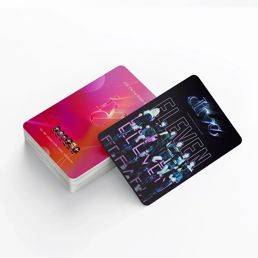 IVE Album Small Card Zhang Yuan Ying An You Zhen LIZ Naoi Lian Celebrity Peripheral Postcard Small Card