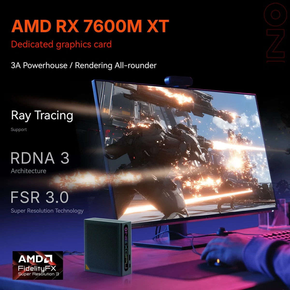 OneXPlayer ONEXGPU Lite EGPU قاعدة الرسومات المحمولة محطات إرساء الرسومات المحمولة OCulink USB5.0 بطاقة الرسومات المستقلة