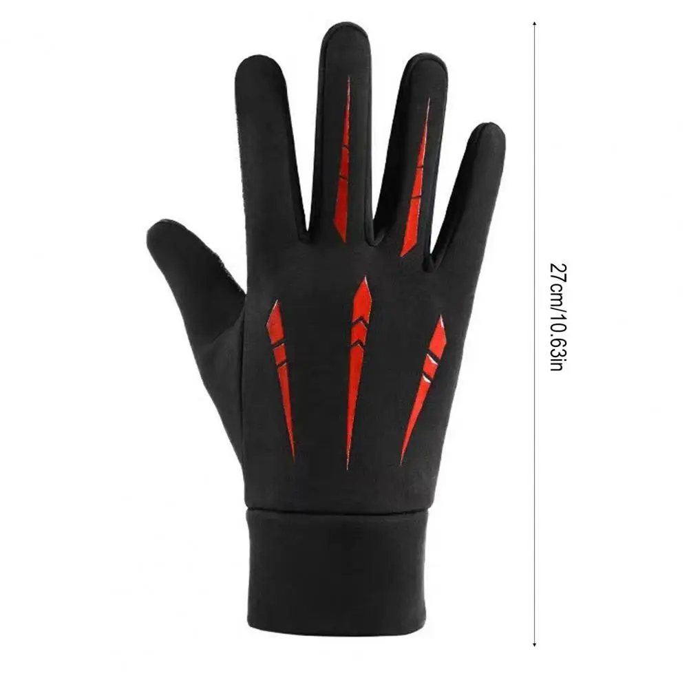 Warm Polyester Gloves Touch Screen Gloves Winter Riding Gloves with Touch Screen Velvet Lined Warm Non-slip Autumn for Men