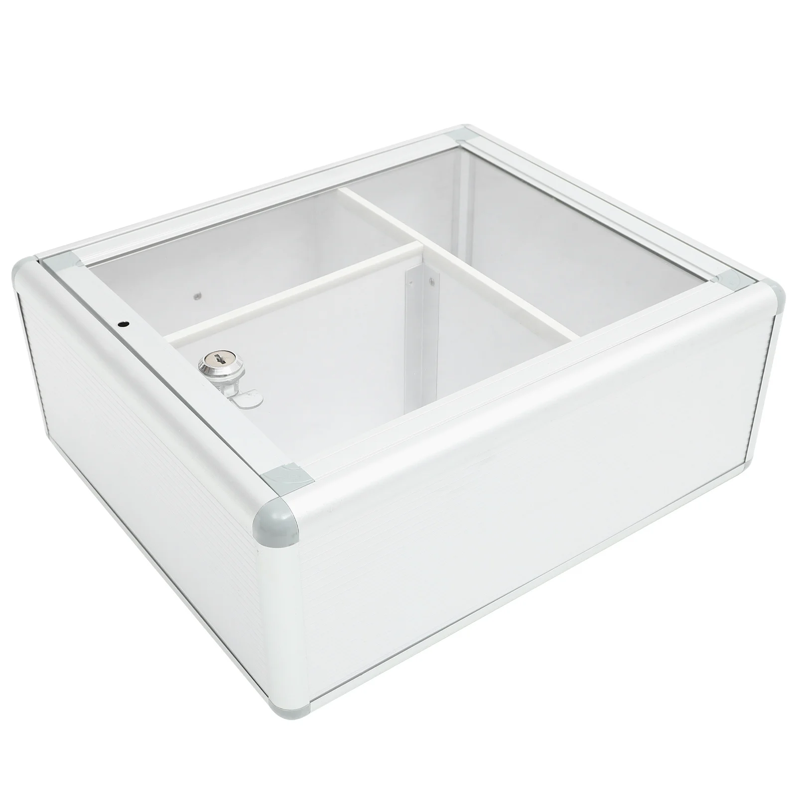 صندوق دواء مثبت على الحائط، علبة قفل متينة من سبائك الألومنيوم لتخزين الأدوية في المنزل والمكتب للاستخدام الخارجي من الألومنيوم #1