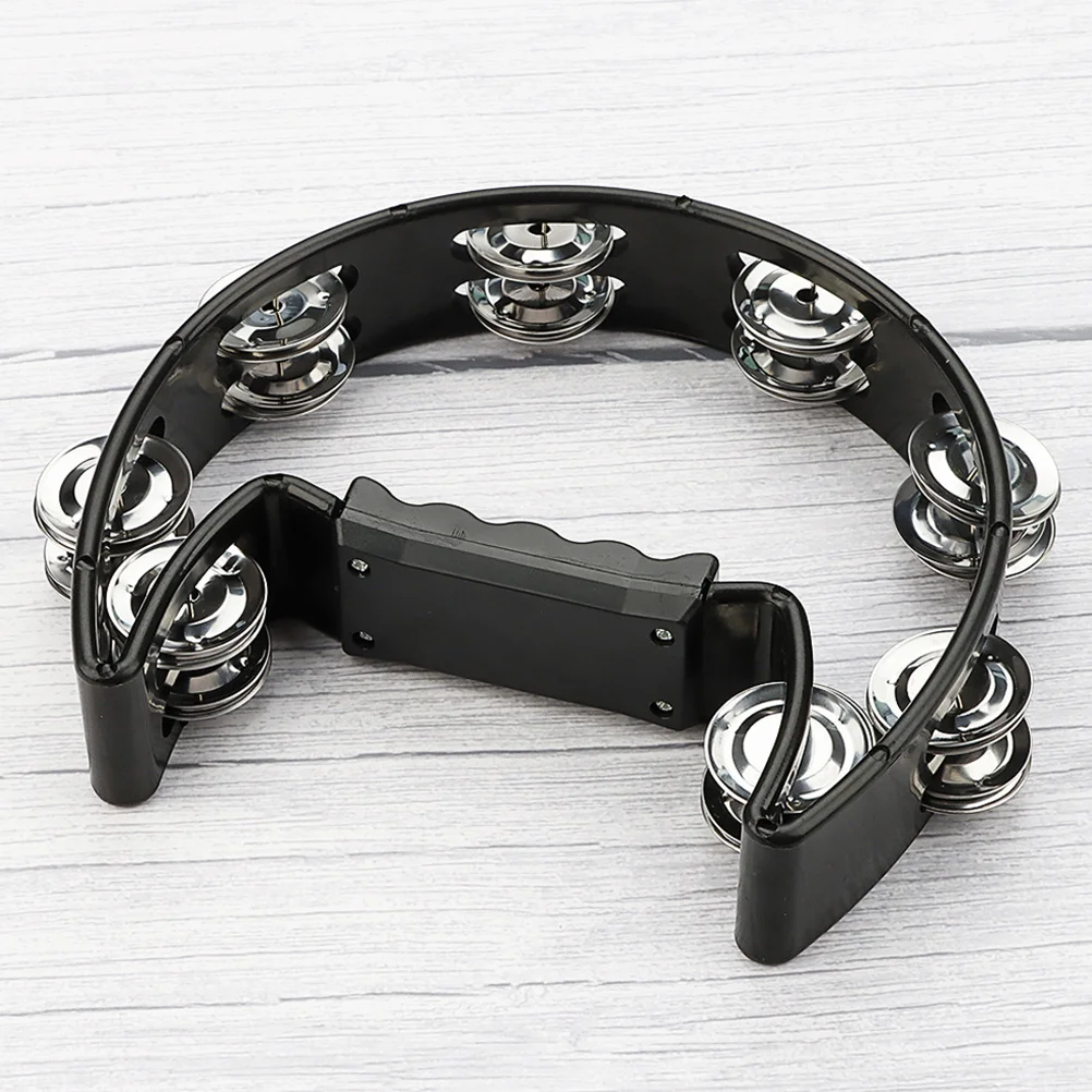 16-teiliges zweireihiges Tamburin-Handgerät aus Metall mit Jingle-Schlaginstrument für Kinder und Erwachsene, Party, Konzert, Klassenzimmer, Säugling