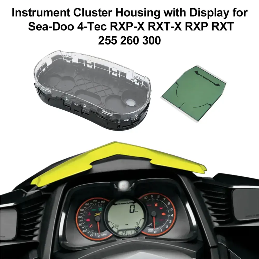 Instrument Cluster Housing with Display for Sea-Doo 4-Tec GTX 155, 215, LIMITED iS 255, iS 215, LTD iS 260 RXT WAKE Replace