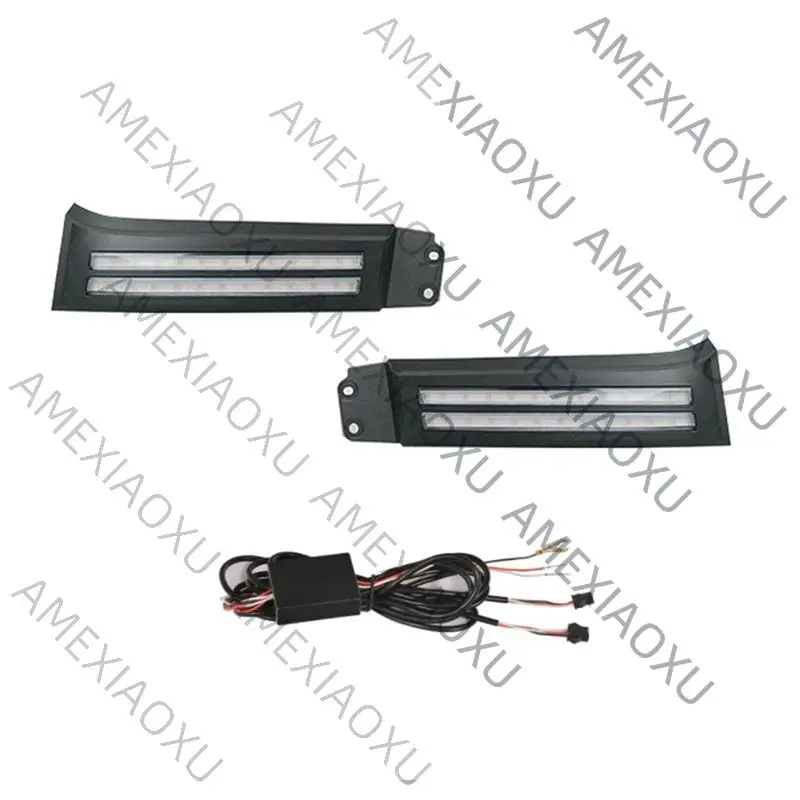 

Необычные светодиодные дневные ходовые огни (ДХО) для Toyota Sequoia 2007-2013 и 2007-2017 годов выпуска, противотуманные фары с янтарными поворотниками