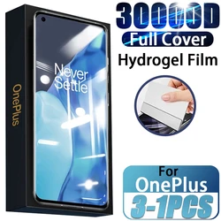 3/1PCS Full Cover Hydrogel Film For Oneplus 11 10 9 8 Pro Nord2 9RT Screen Protector For Oneplus10T 8T 7T 9R ACE 7 Pro Not Glass