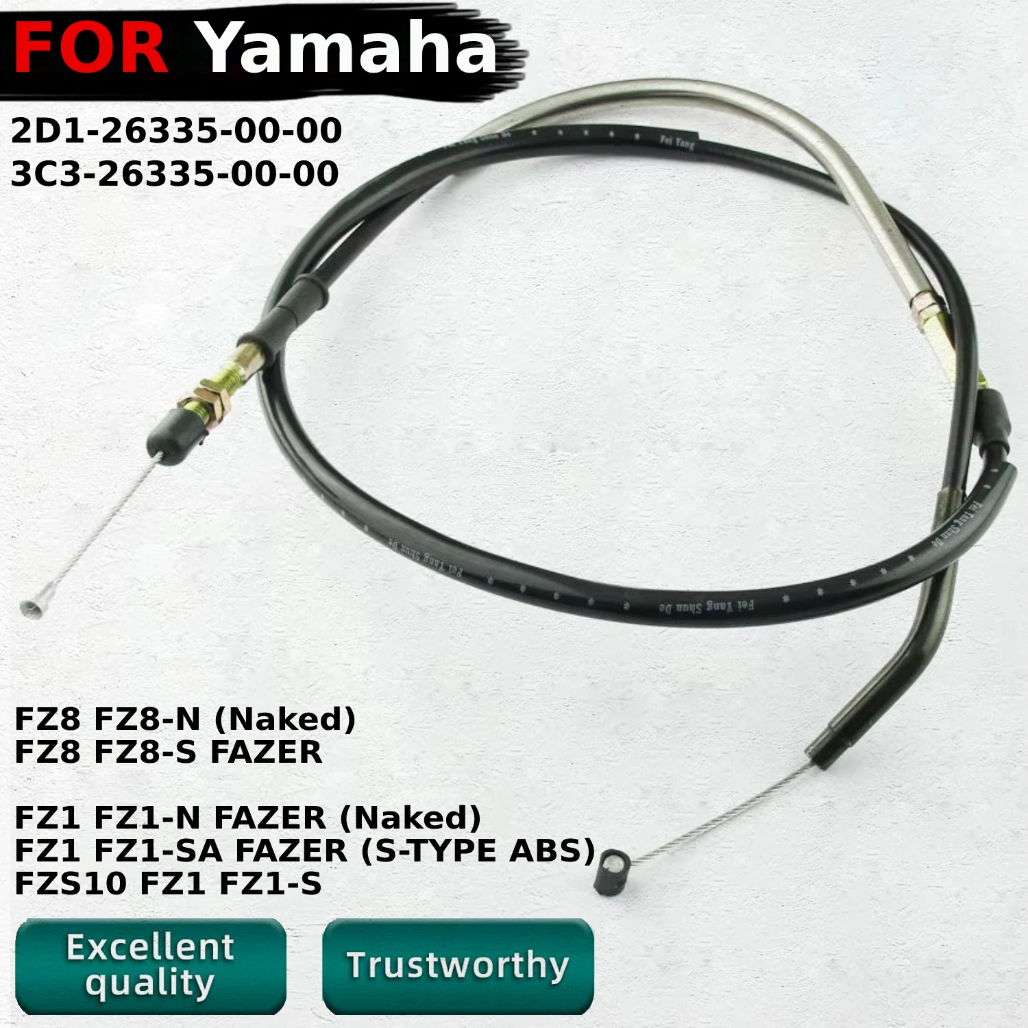 

Motorcycle Clutch Cable Steel Wire Line For Yamaha FZ8 FZ8-N (Naked) FZ8 FZ8-S FAZER FZS10 FZ1 FZ1-S OEM:2D1-26335-00-00 Parts