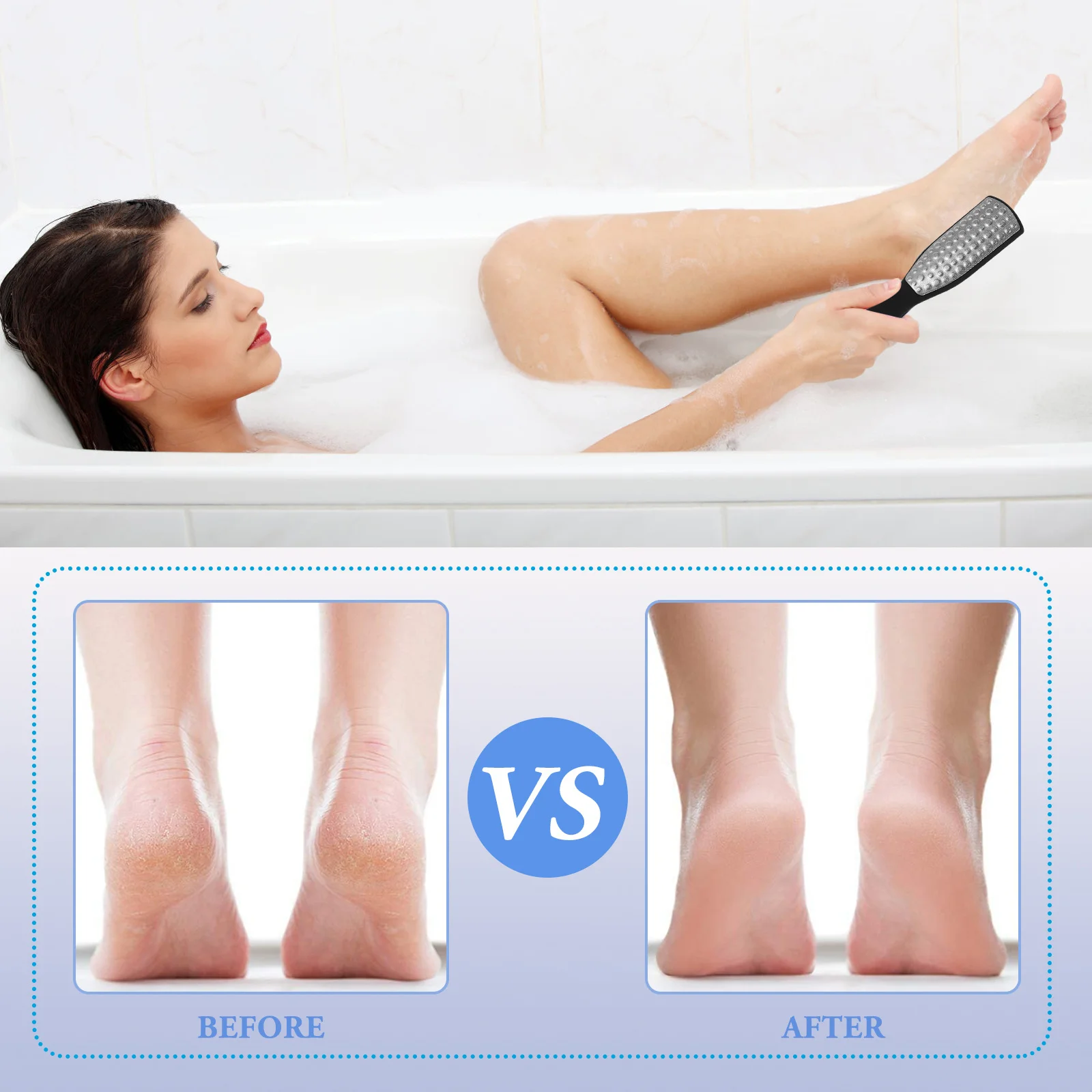 

Foot File Metal Pedicure Rasp For Callus Removal Dead Skin Trimmer Foot Care Tool Stainless Steel Hard Skin Remover Nail