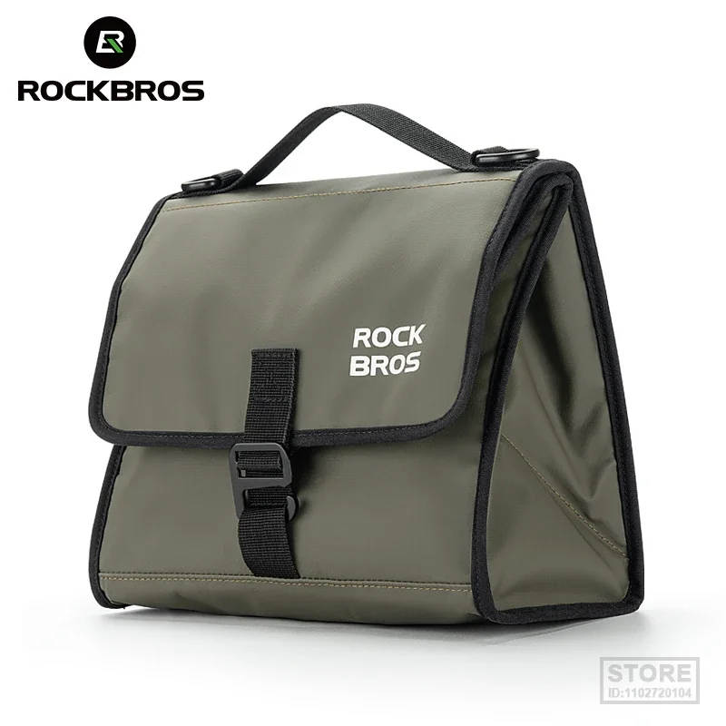 

ROCKBROS Foldable Bag Insulated Bike Handlebar Bag Multi Functional 4-7L High Large Capacity Front Bag for Folding Bike