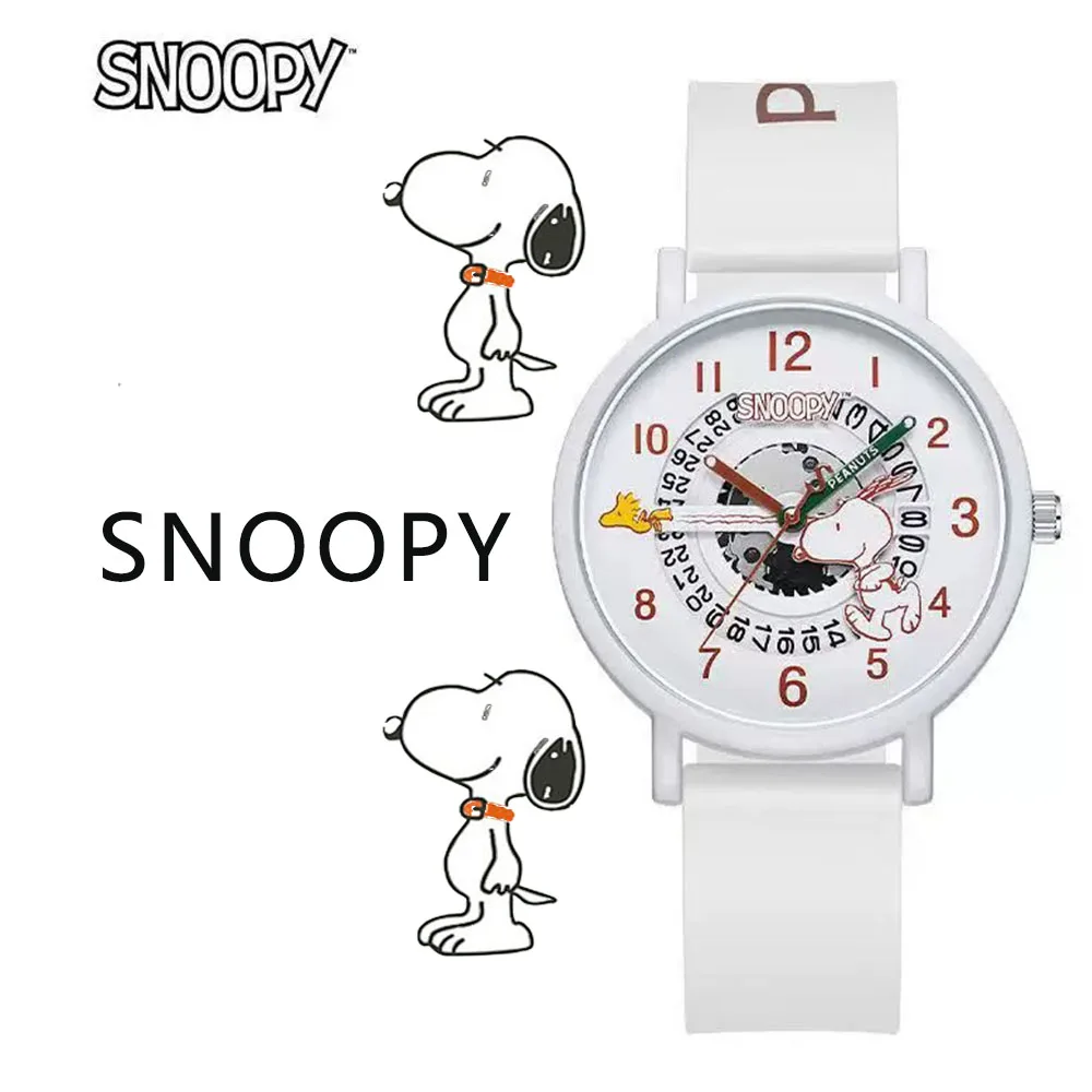 Snoopy children Watches Cartoon Cute Children's Wristwatch Quartz Watch Girls Fashion Students' Clock Watch Gift