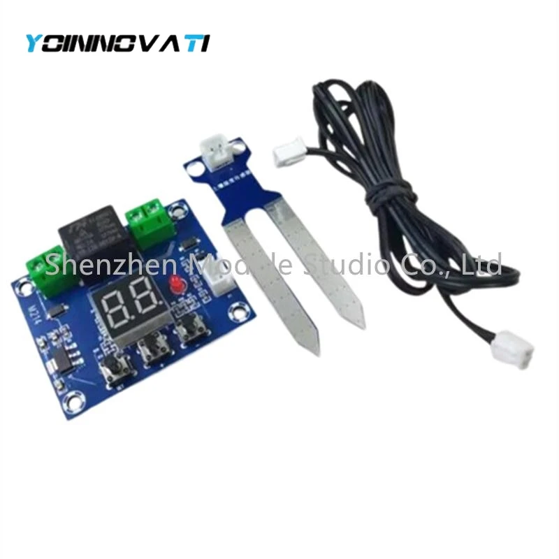 1pcs XH-M214 12V Soil Humidity Sensor Controller Irrigation System Automatic Watering Module Digital Display Humidity Controller