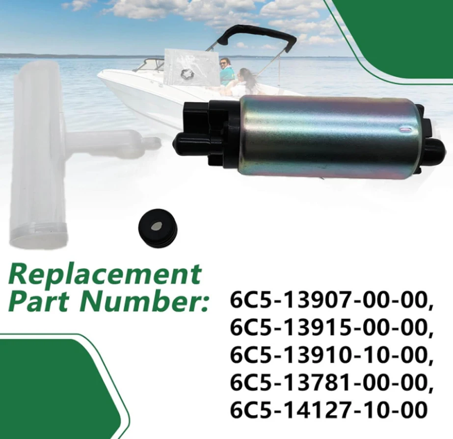 6C5-13907-00-00 6C5-13915-00-00 Fuel Pump Kit for Yamaha 4-Stroke F50/F60/F70/F75/F80/F90 Outboard 2005-2016