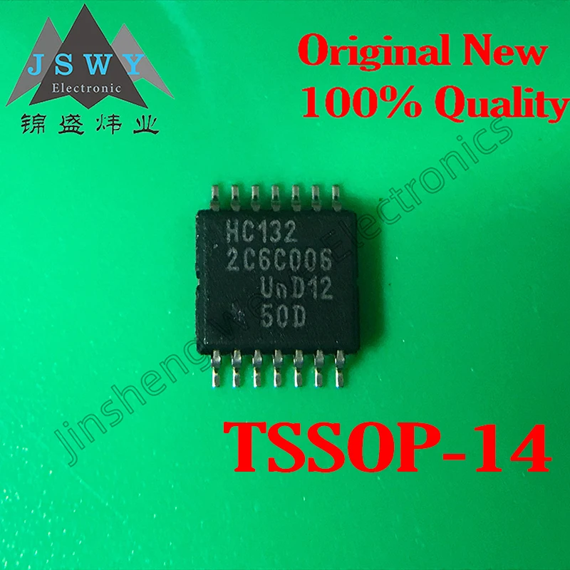 (10-20PCS)74HC132PW HC132 TSSOP-14 Quad 2-Input & Non-Gate Schmitt Trigger/Imported/Original/In Stock /Fast Shipments