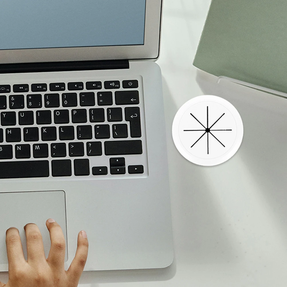 

4Pcs Round Cable Hole Covers Desk Wire Grommets Desktop Cord Hole Plug Wire Organizer Office Computer Cable Management