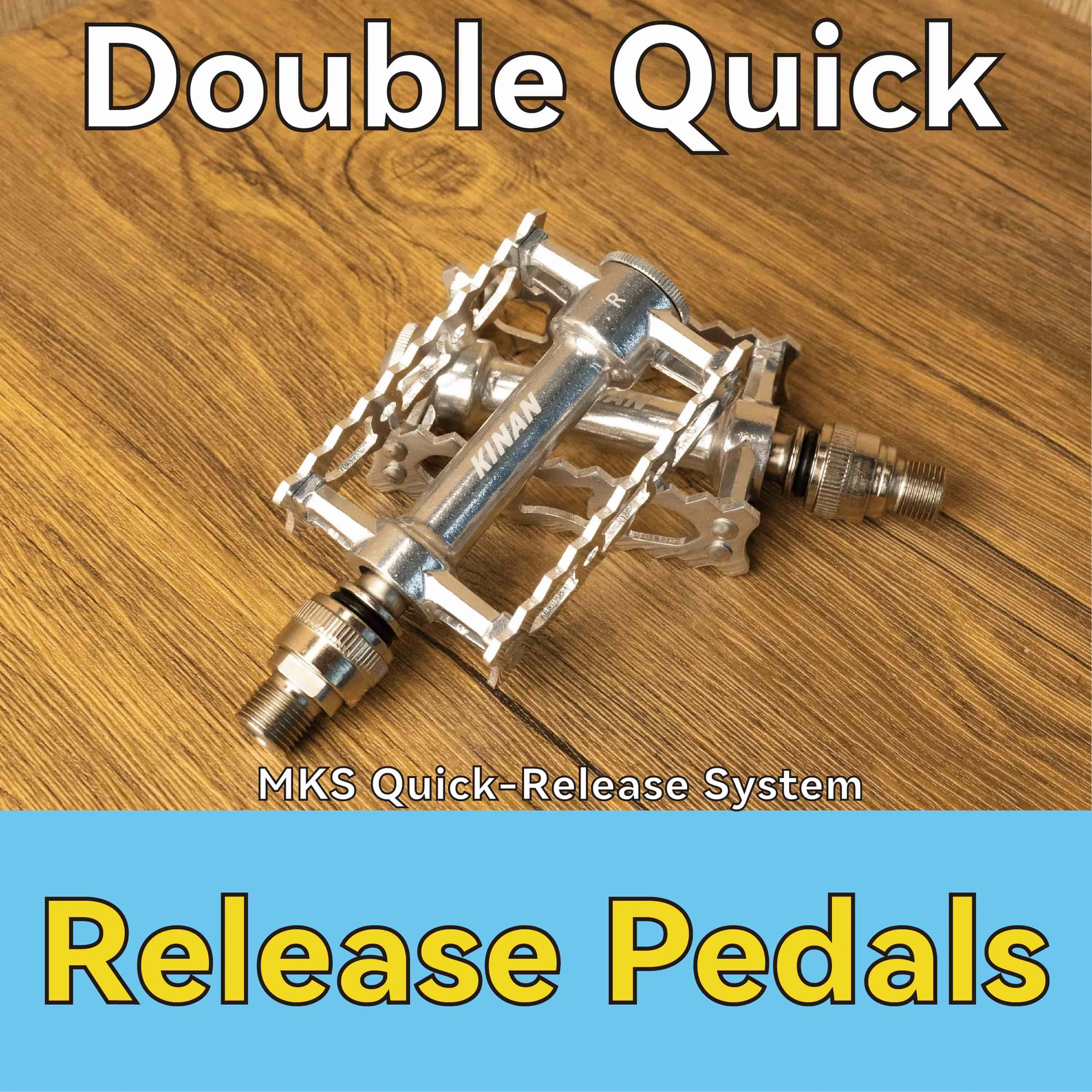 Bicycle Quick Release Pedals Silver Vintage MTB Pedal 60*92*135mm Aluminum Alloy for Road MTB Winter Cycling Accessories