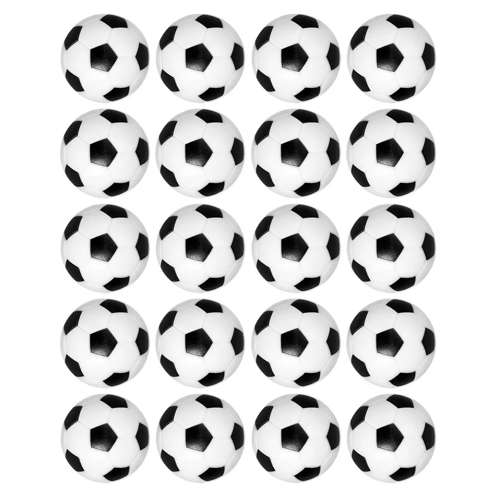 

20Pcs Foosball Replacement Balls Resin Table Football Balls Long Term Durability Bright Design Fits Most Foosball Tables Desktop