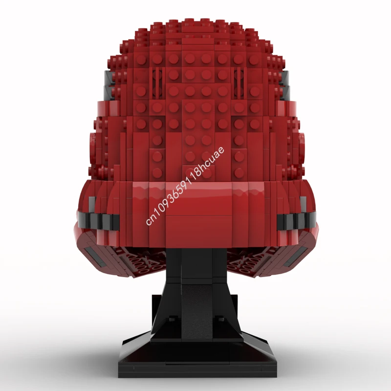 750PCS MOC Star Battle Sith Trooper Helmet Collection Furniture For Display Model Building Blocks Stacking Bricks Creative