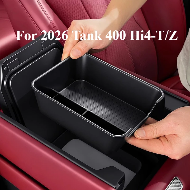 

For 2026 Tank 400 Hi4-T/Z Armrest Storage Box Central Control Organizer Interior Modification Accessories