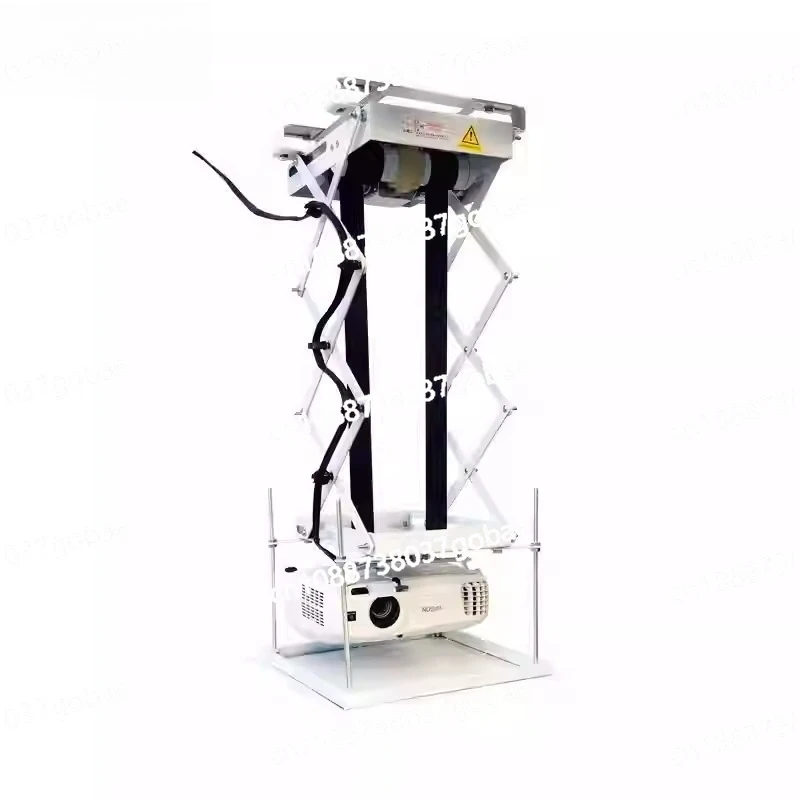 Household hidden cross-shear projector electric hanger intelligent voice remote control telescopic machine