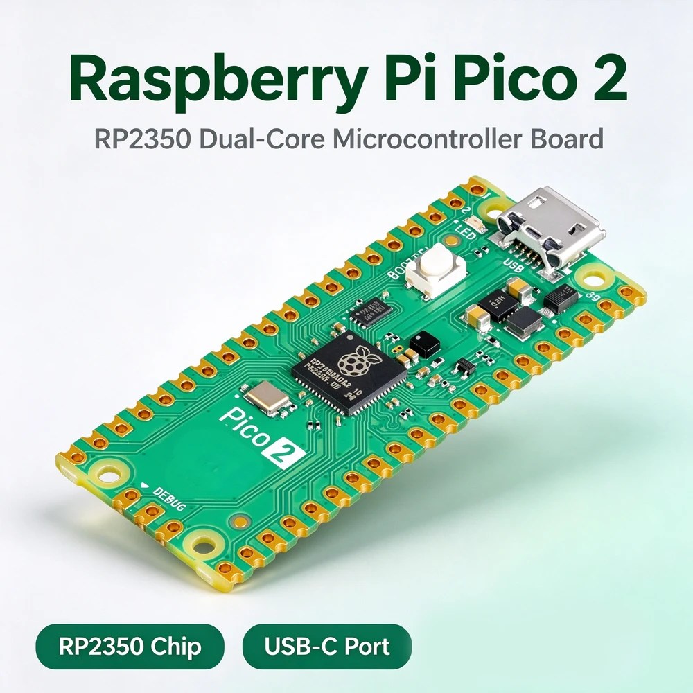 Raspberry Pi Pico 2 RP2350 Pico2 Optional Pico2W 2 W ARM Cortex-M33 And RISC-V Hazard3 520KByte 4MByte QSPI Flash