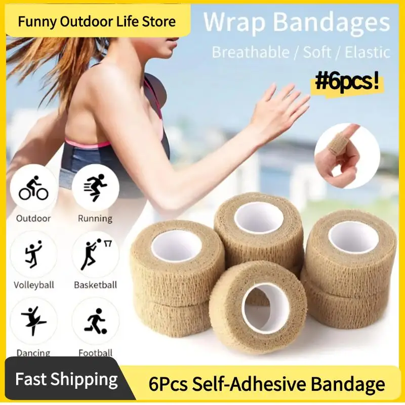 6pcs Tattoo Grip Bandage Cover Wraps Tapes Nonwoven Waterproof Self Adhesive Finger Protection Tattoo Accessories