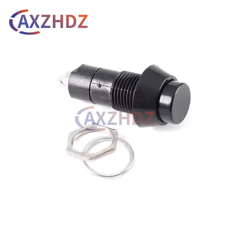 10PCS PBS-11A 12mm self-locking Plastic Push Button Switch Latching Switchs 1A 250V AC 2PIN PBS-11B