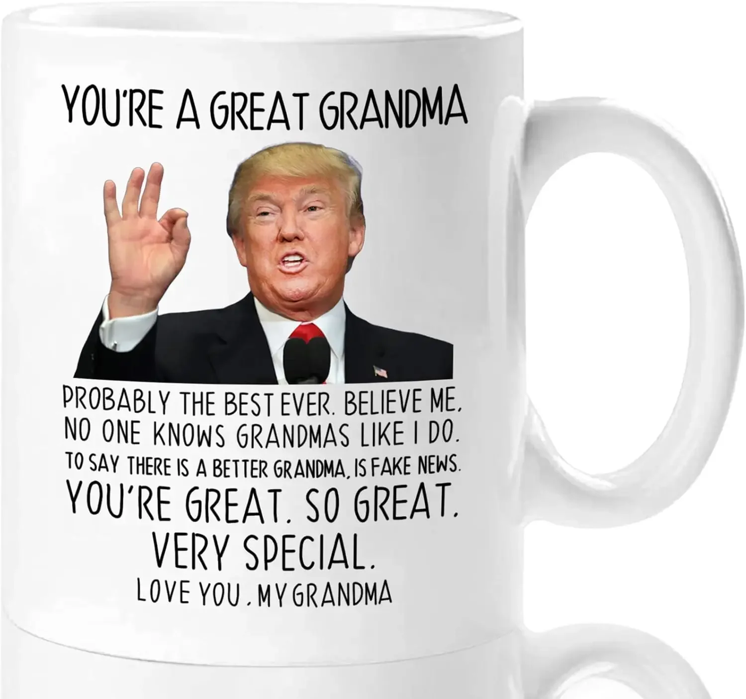 Funny Gifts for Grandma, You're A Great Grandma Coffee Mug, Grandma Birthday Gifts from Grandkids, Mother's Day Gift Ideas for 