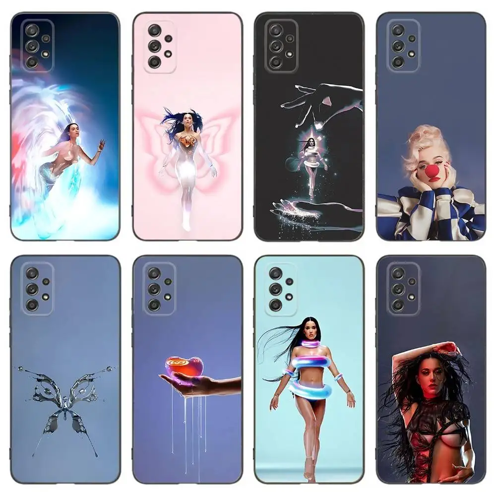 

K-Katy Singer Perry Phone Case For Samsung Galaxy A 91,80,73,72,53,52,51,22,5G,Plus,J,Note Soft Black Cover