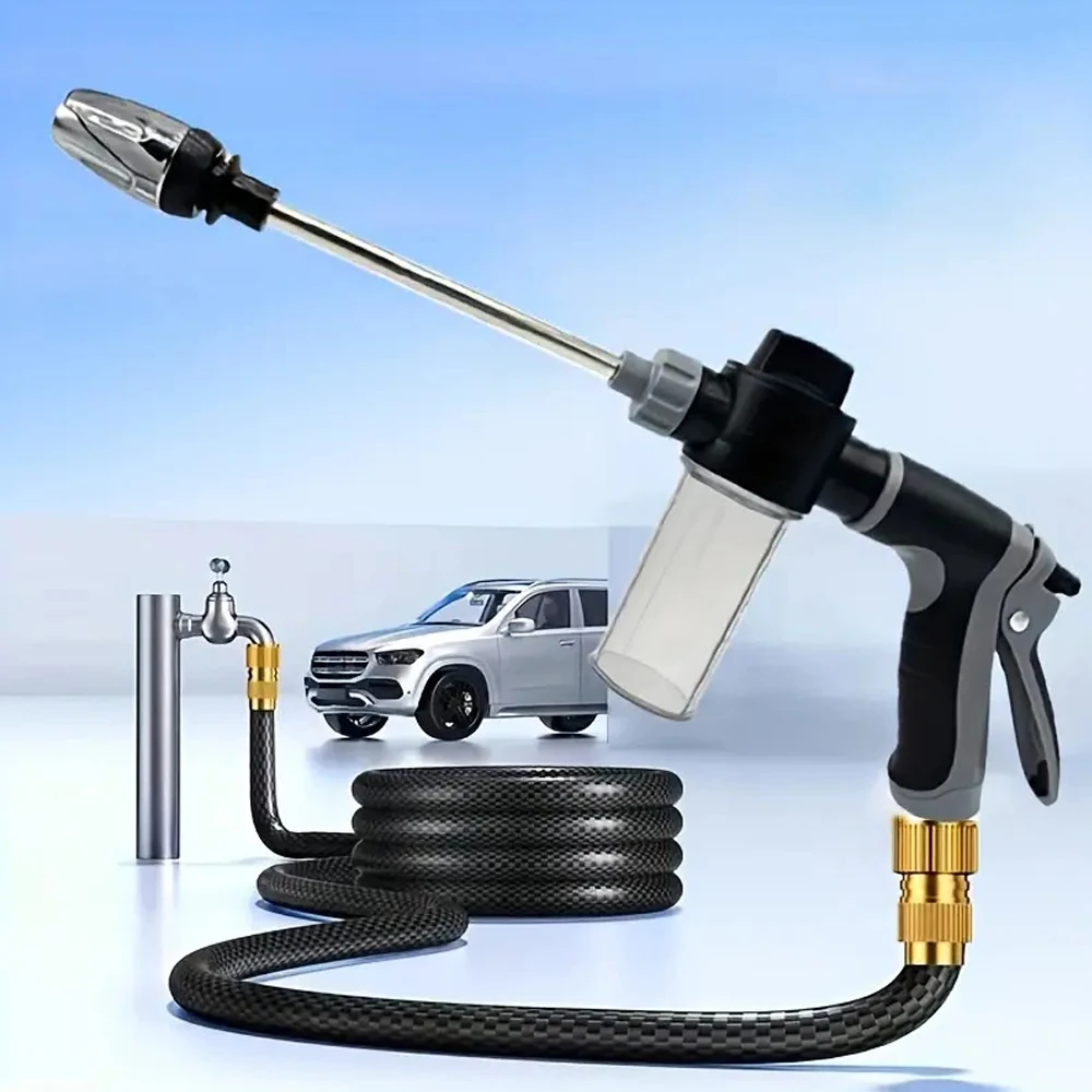 

High Pressure Spray Water Gun Washing Garden Watering Hose Nozzle Sprinkler Car Cleaning Wash Tool Kits Auto Washer Guns