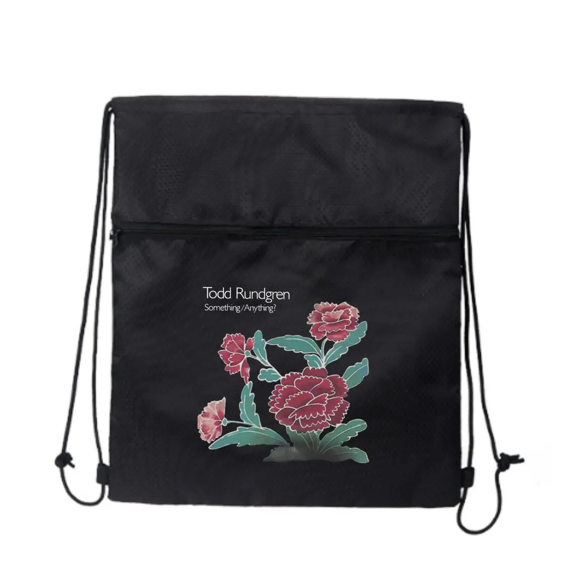 

Нежная сумка на молнии с завязками на шнурке для парка красоты Red Flowers: вмещает закуски и игрушки