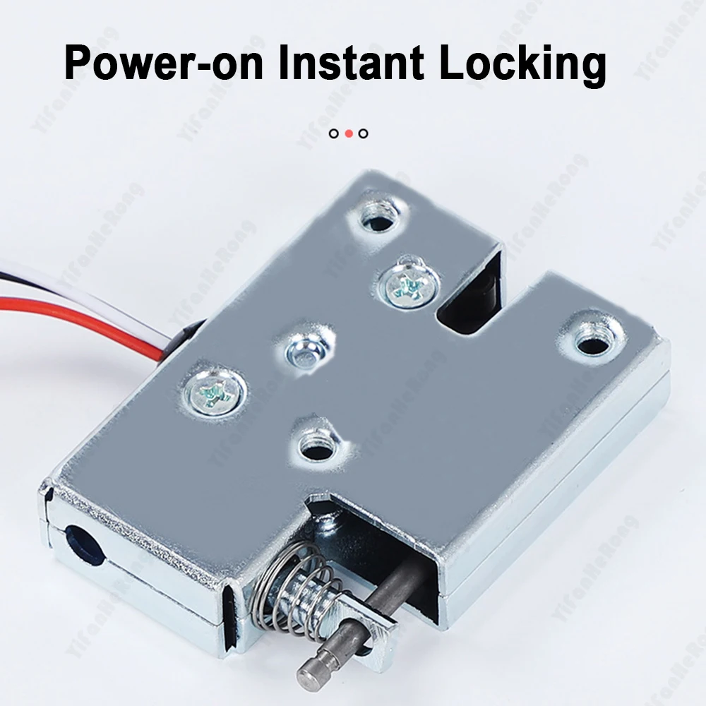 Small DC 12V Electric Control Cabinet Lock Cabinet Door Lock Locker Electronic Lock With Feedback Signal