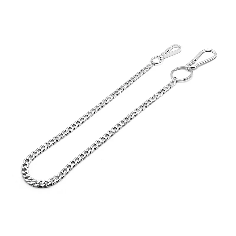 45cm Stainless Steel Punk Hip-hop Trendy Belt Waist Key Ring Trouser Chain Male Pants Chain Men Jeans Punk Wallet Chain gift