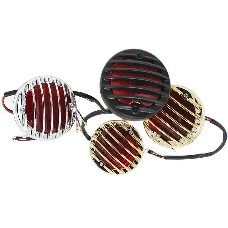 

12V FOR Motorcycle Universal Harley Cruise Prince Car Modified Retro Fence Rear Lamp Stop Lamp Driving Lamp Assembly Taillight