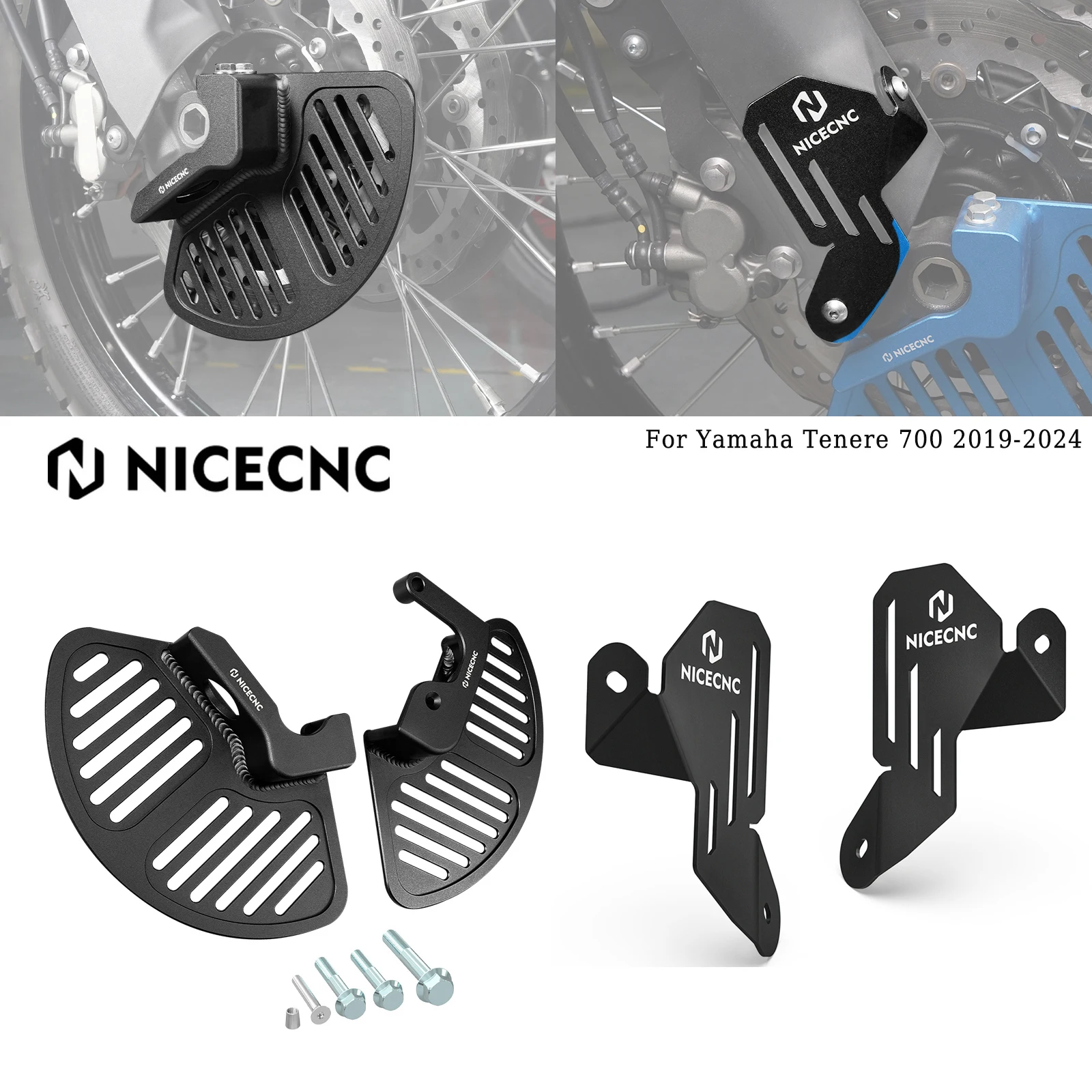 

For Yamaha Tenere 700 2019-2024 Front Fork Leg Brake Disc Guard Fork Guard Tenere 700/XTZ700 2019-2024 Rally Edition 2020-2024