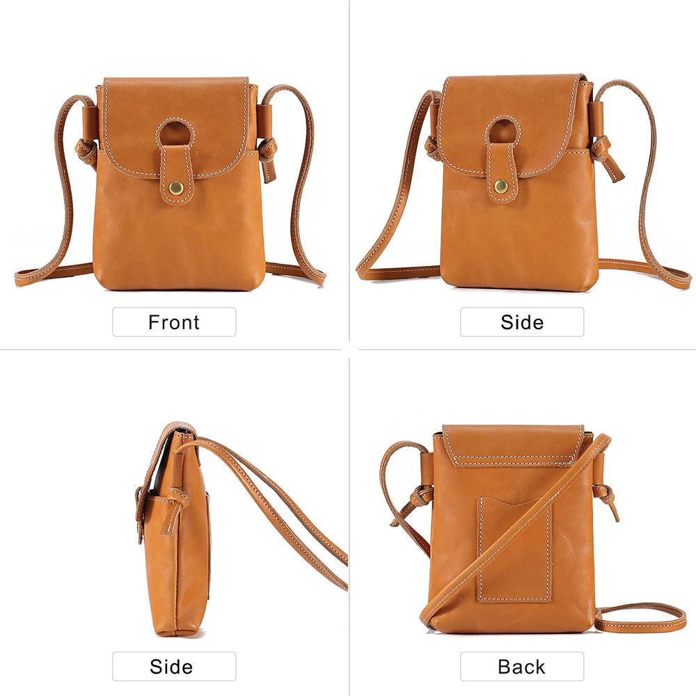 JOYIR borse a tracolla in vera pelle per donna borsa a tracolla per cellulare moda donna piccola borsa a tracolla con patta
