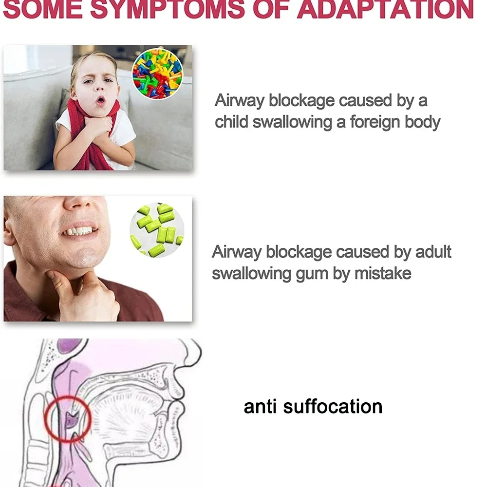 Dispositif de sauvetage anti-étouffement pour enfants et adultes, kit Vac, premiers soins CPR, asphyxie, aide anti-IWocation, 2 tailles, voyage à domicile