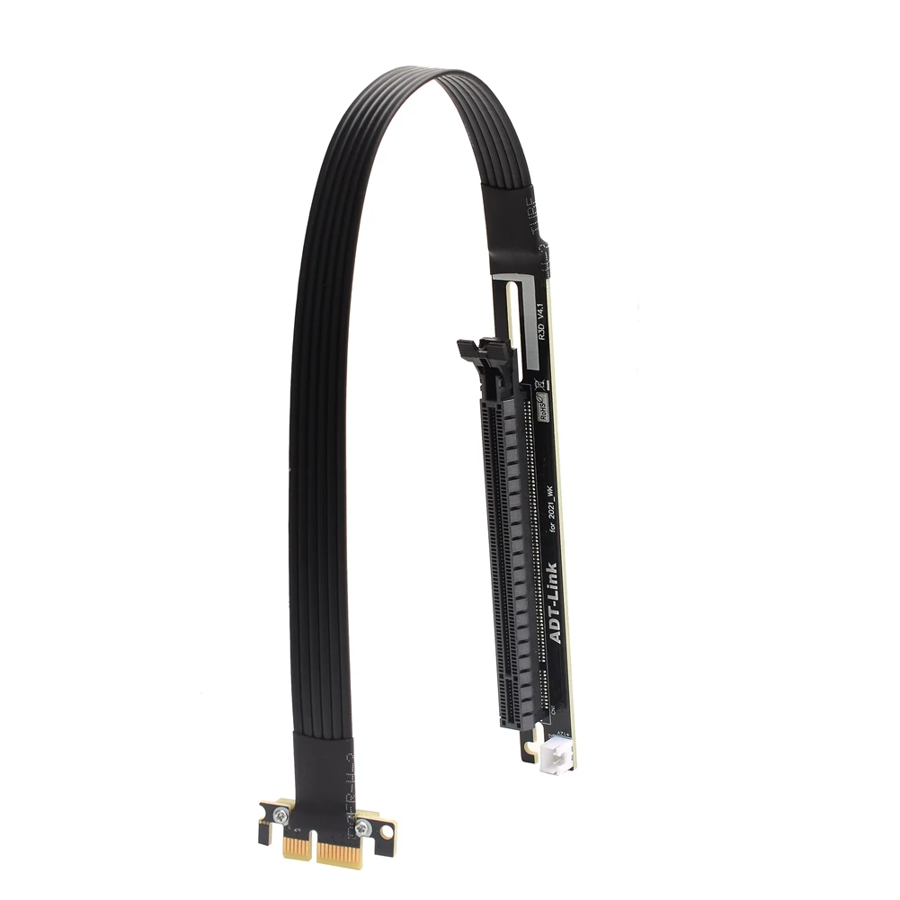 Riser Ribbon Cable para placa gráfica, Riser, RX3090, RX6800xt, PCIE 4.0x16 a x1 A, N, adaptador de cartões Gen4, 1x 16x Extensor