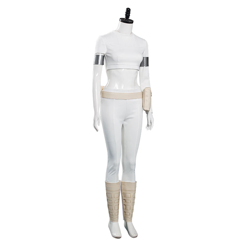 Padme Amidala Cosplay Fantasia Kostüm Verkleidung für erwachsene Frauen Uniform Tops Hosen Gürtel Outfits Halloween Karneval Party Kleidung