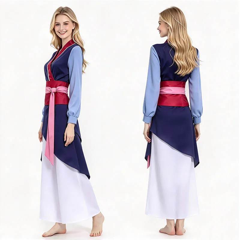 Women Chinese Style Hanfu Costume Set Traditional Outfits Fancy Dress For Halloween Carnival Stage Performance Comic-Con Cosplay