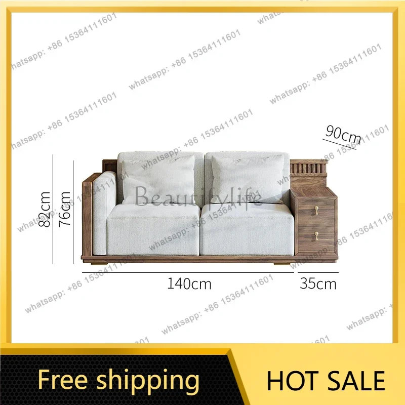 LJY New Chinese Song Style Aesthetic Sofa Corner Zen Villa Light Luxury