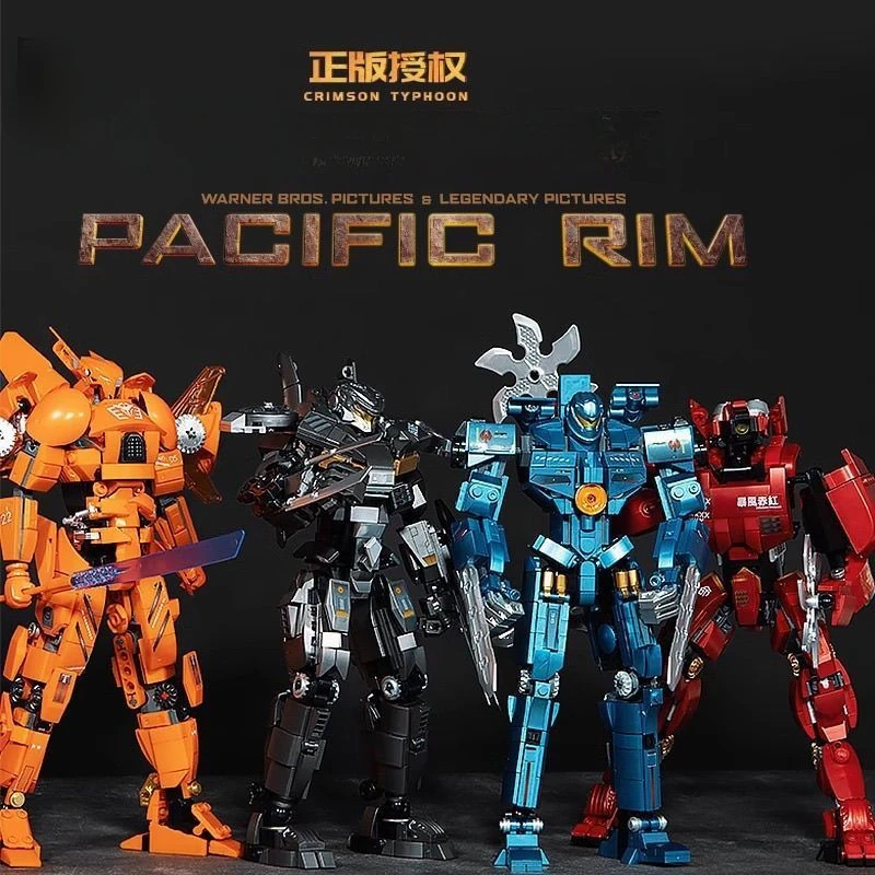 600PCS High Tech Pacific Rim Gipsy Danger Saber Athena Battle Mech Building Blocks Assemble Bricks Toys Gift For Children's Toy