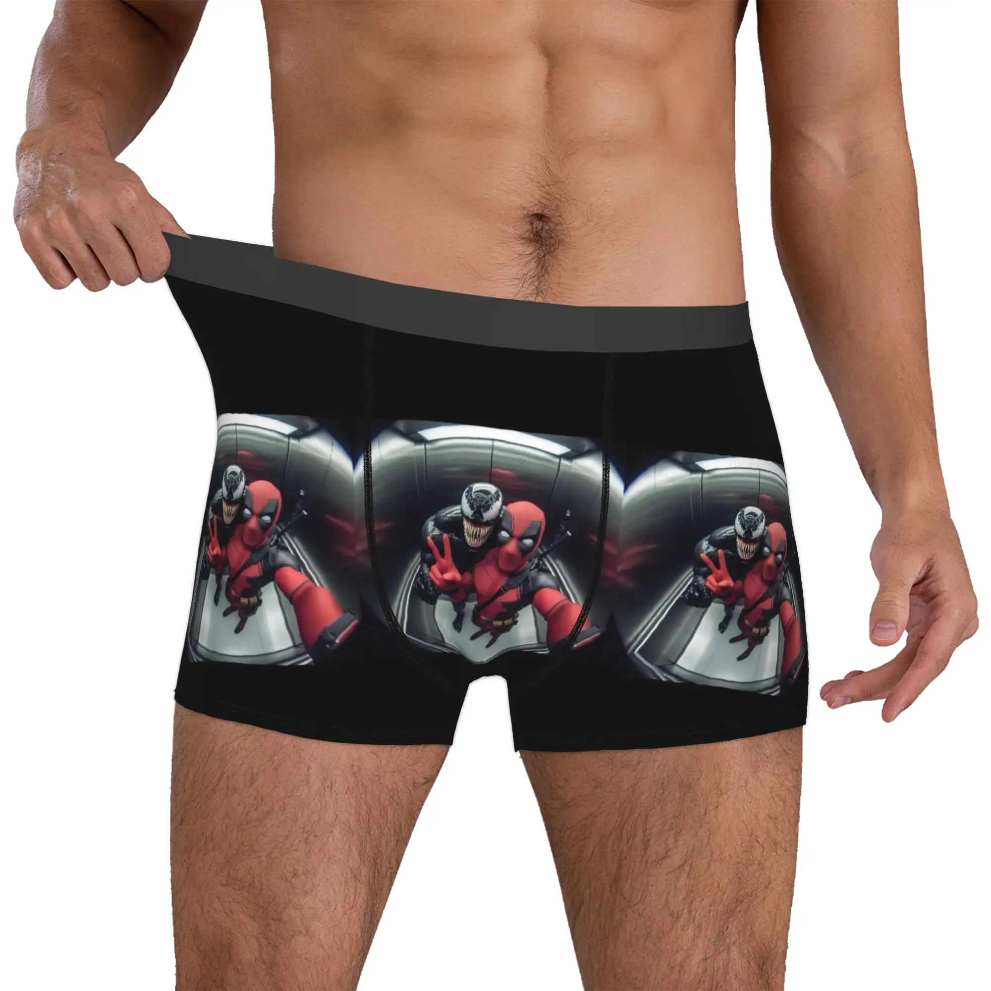 

Custom Comic Wallpaper V-Venom Boxer Shorts For Homme 3D Printed Underwear Panties Briefs Breathable Underpants