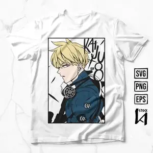 Anime Layered SVG, Anime Vector, Ready fo Print, It works for all Cricut, DTF, DTG, Sublimation and Screen Printing Techniques