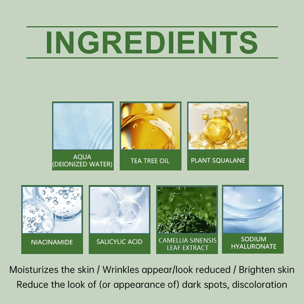 SUYARUN Pianta squalano Tè verde Camelia Crema, idratante antietà, cura naturale della pelle per pelli secche e sensibili.